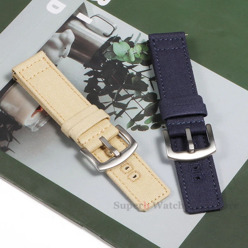 Нейлоновый ремешок 18/20/22 мм, быстросъемный браслет для Samsung Galaxy 3/4 40 мм, 44 мм, классический 46/42 мм, спортивный холст для ремешка Huawei