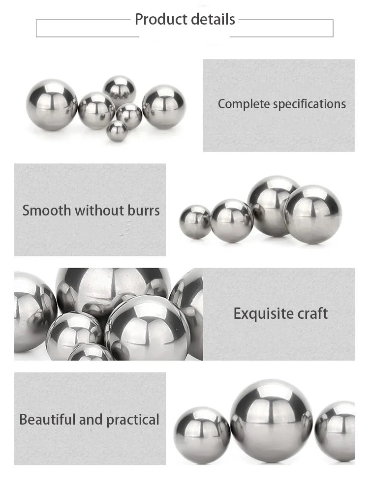 Bola baja karbon Diameter bola padat 1/1, 5/2/2, 5/3, 3175/3, 5-20 bantalan presisi baja partikel kecil bola halus melingkar ﻿