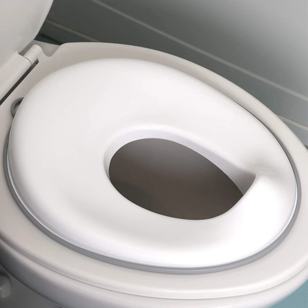 

Children Toilet Seat Baby Potty Training White Toddler Soft Seat Portable Removable Safe Comfortable