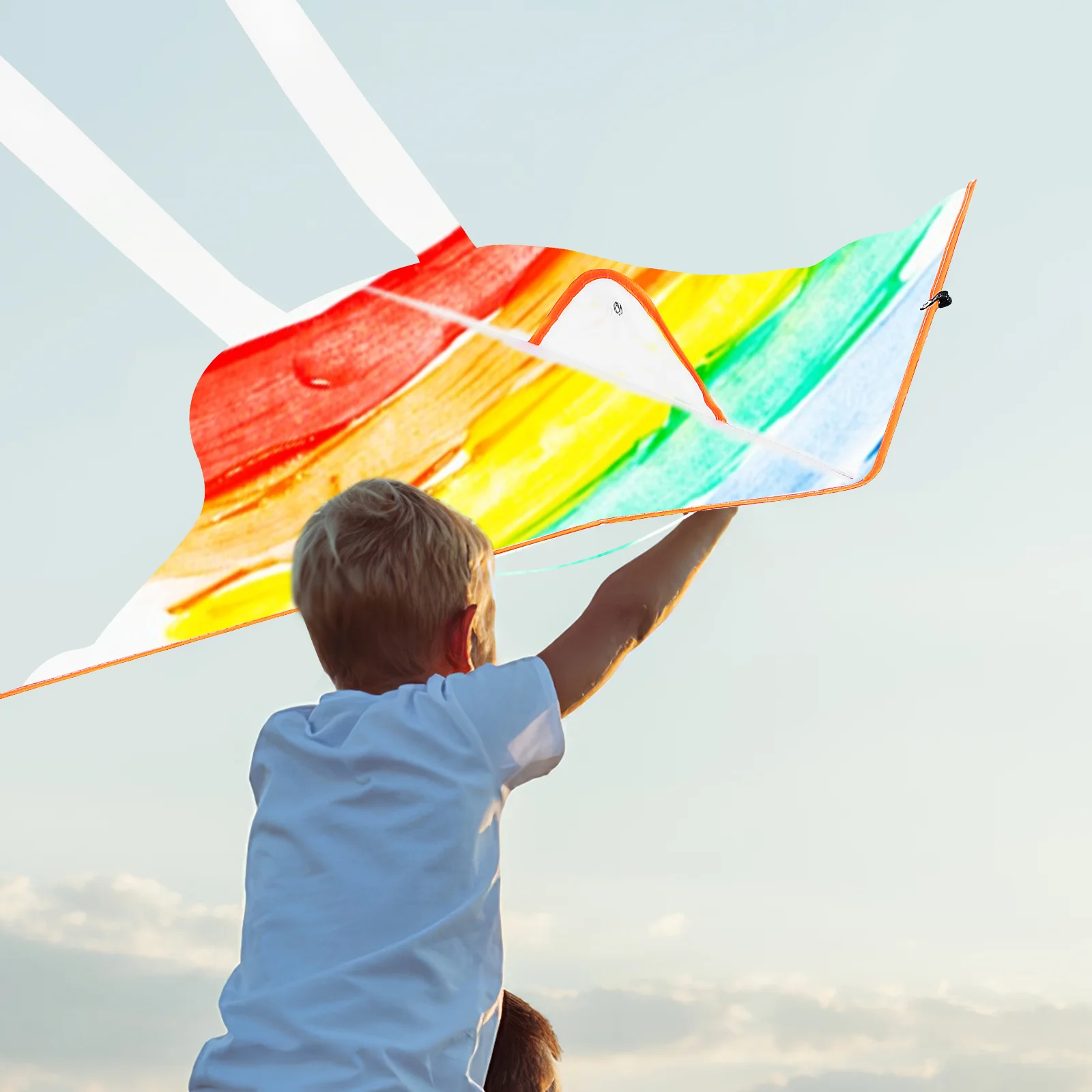 DIY Blank Kite Paint Kites Hover Outdoor Toys for Kids Making Children Graffiti Pigment