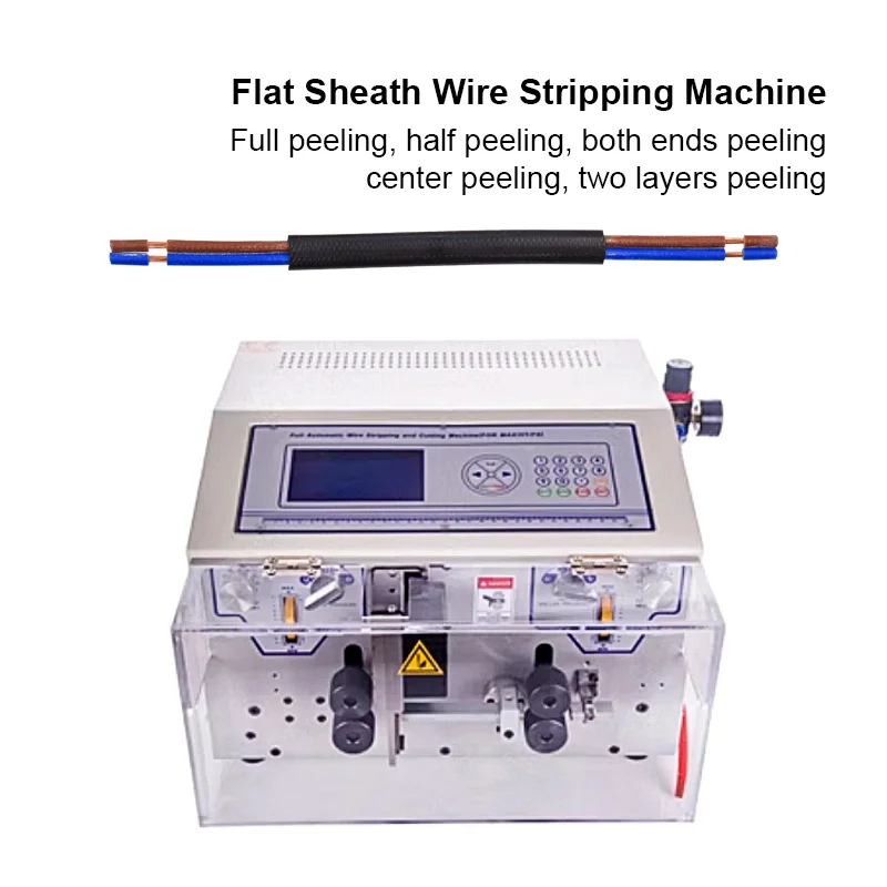 12 Square Touch Screen Round Sheathed Wire Stripping Machine Automatic Wire Stripping Bending Machine and Peeling Machine