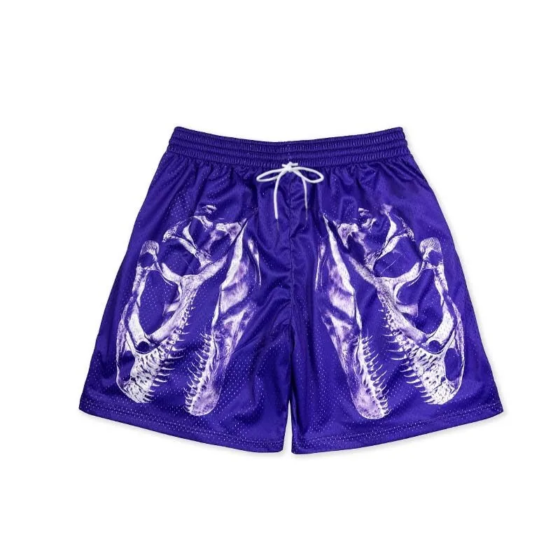 Overlord Dragon Bone Basketball Shorts for Men, High Street Loose Drawstring Five Point Ball Pants