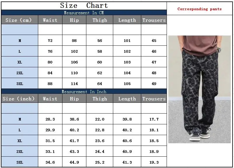 2025 Trashy Y2K Mode Schwarz Leopard Baggy Cargo Neue Jeans Hosen Für Männer 90S Vintage Kleidung Casual Baumwolle Hosen moda Hombre – Detail 3