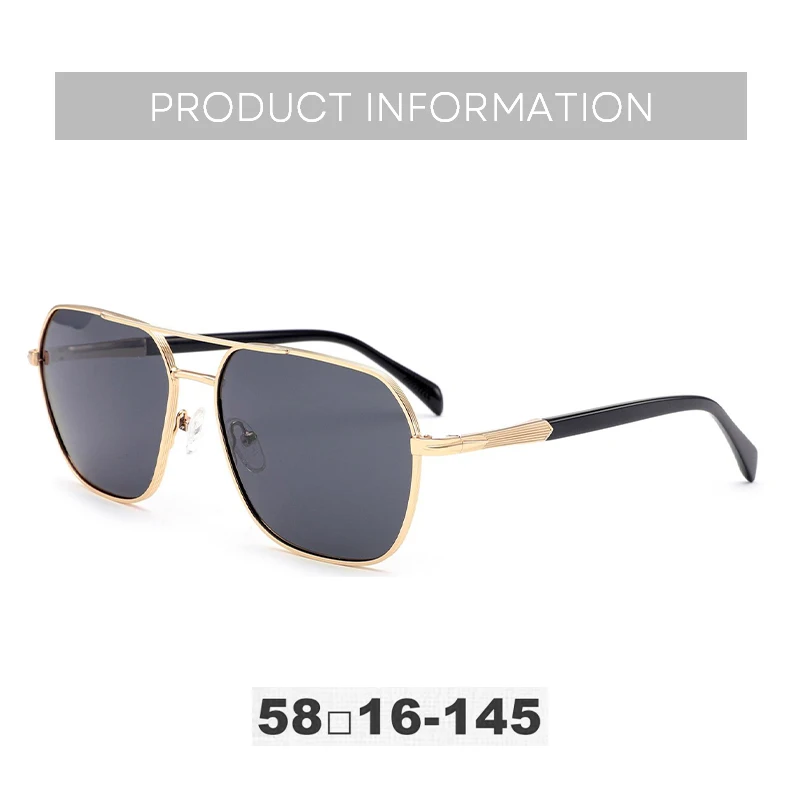 BLUEMOKY موضة المعادن الاستقطاب الطيار وصفة طبية النظارات الشمسية رجالي الاتجاه Uv400 حماية الطيار التصحيحية نظارات شمسية