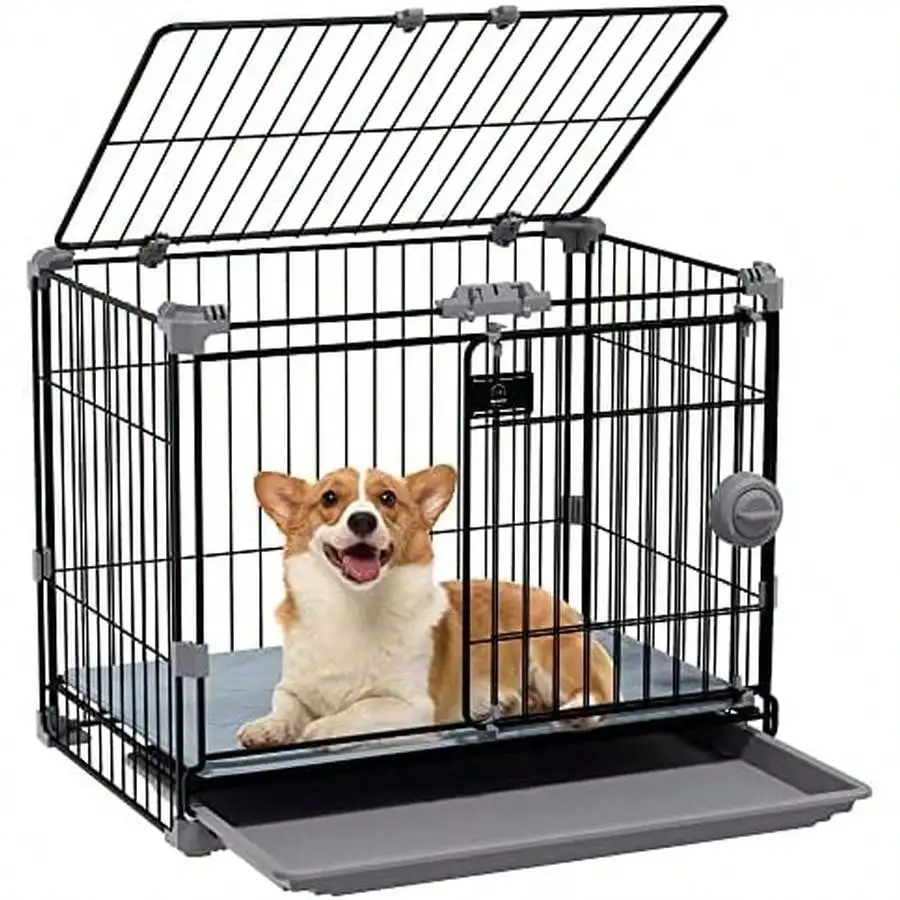 

Dog Crate Puppy Kennel Dog Cage Accessories, Grey(Dog Cage Not Included)