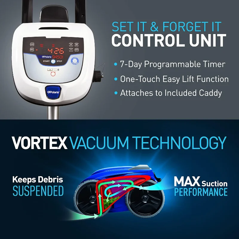 Polaris F9450 Sport Robotic In-Ground Swimming Pool Cleaner Vacuum 4-Wheel Drive