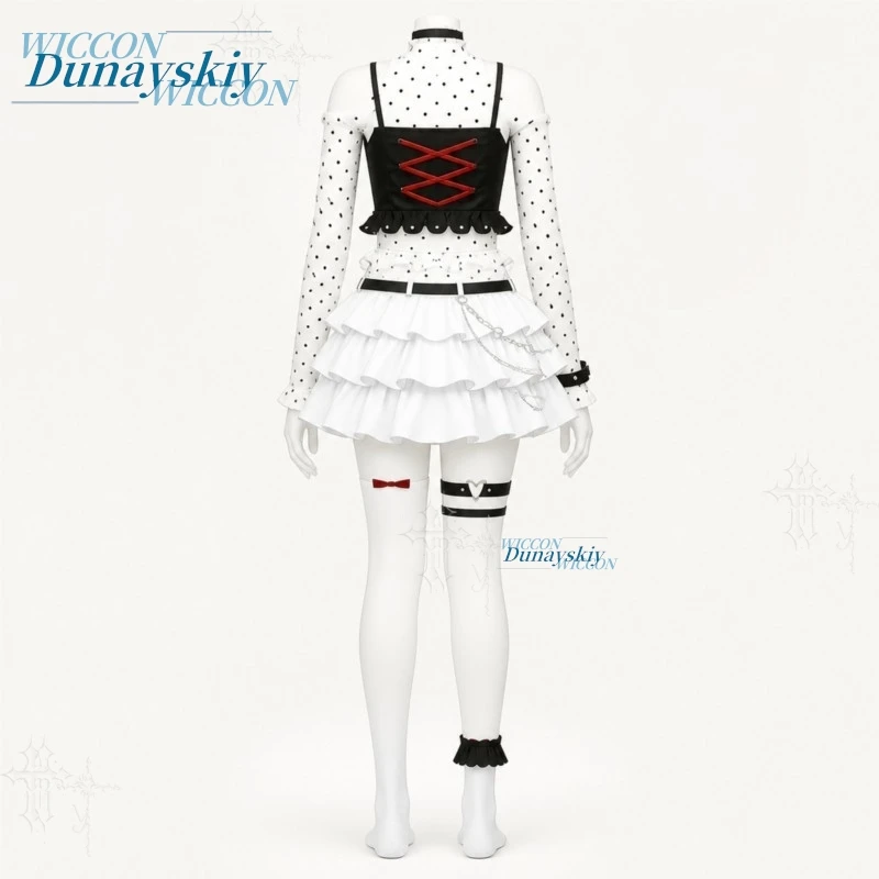 Neverness To Everness  Requiem Black And White Nurser Rhym Traditional Chinese StyleStreet Y2K Fashion Dress Outfit Women Lolita - view 4