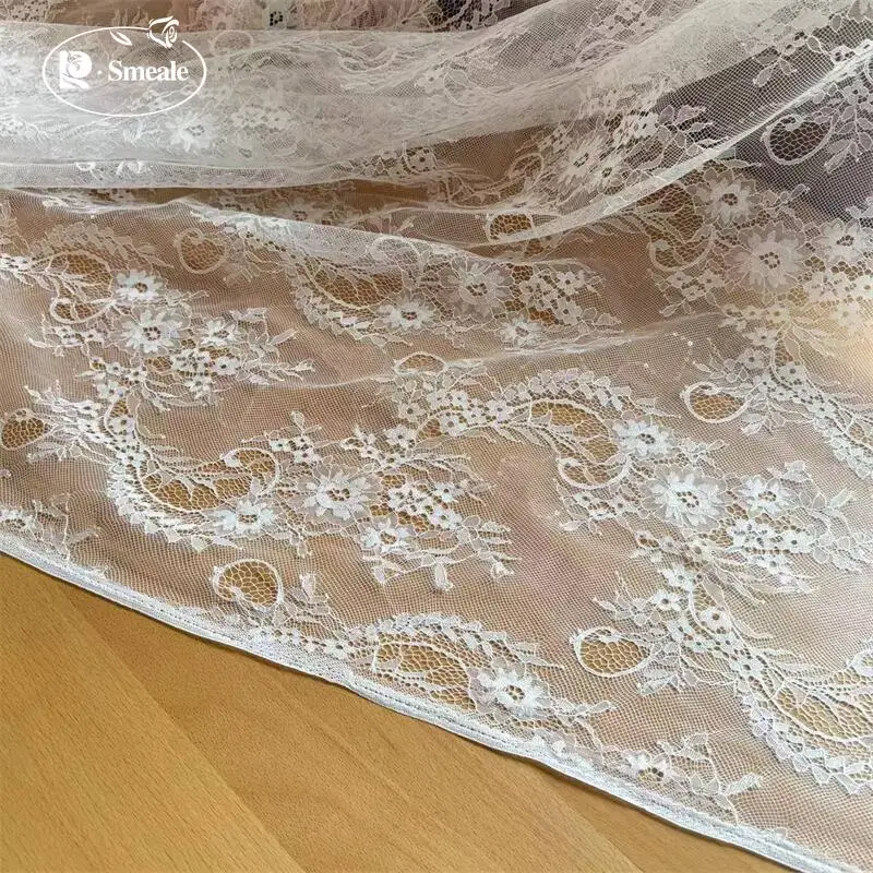 Nachhaltige Länge: 155 cm Breite, glitzernder, funkelnder, dünner Spitzenstoff aus Mesh, Stoffe zum Nähen. Spitzenstoff Hohe Qualität 2025 – Detail 7