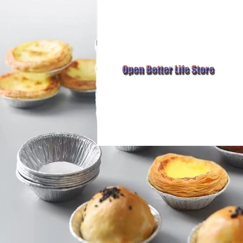 

50/100pcs Mini Pot Pie Bake Plate Disposable Baking Tart Molds Cupcake Pan Pudding Mould Round Baking Cup