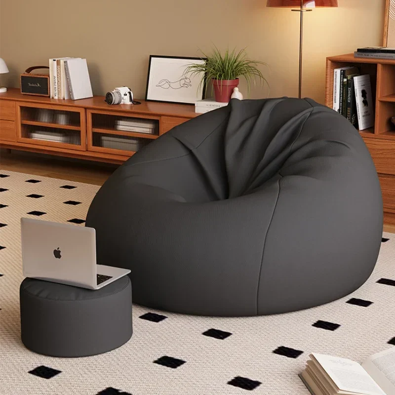 Unique Big Bean Bag Sofas Mini Nordic Lazy Zipper Comfy Minimalista Fabric Bean Bag Sofas Kawaii Cream Divano Home Furniture