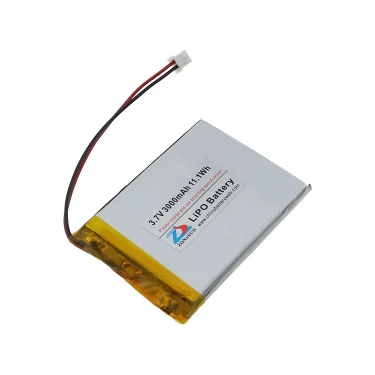 CIS core 3000mAh mobile speaker, tablet PC 3.7V polymer lithium battery 505575515573