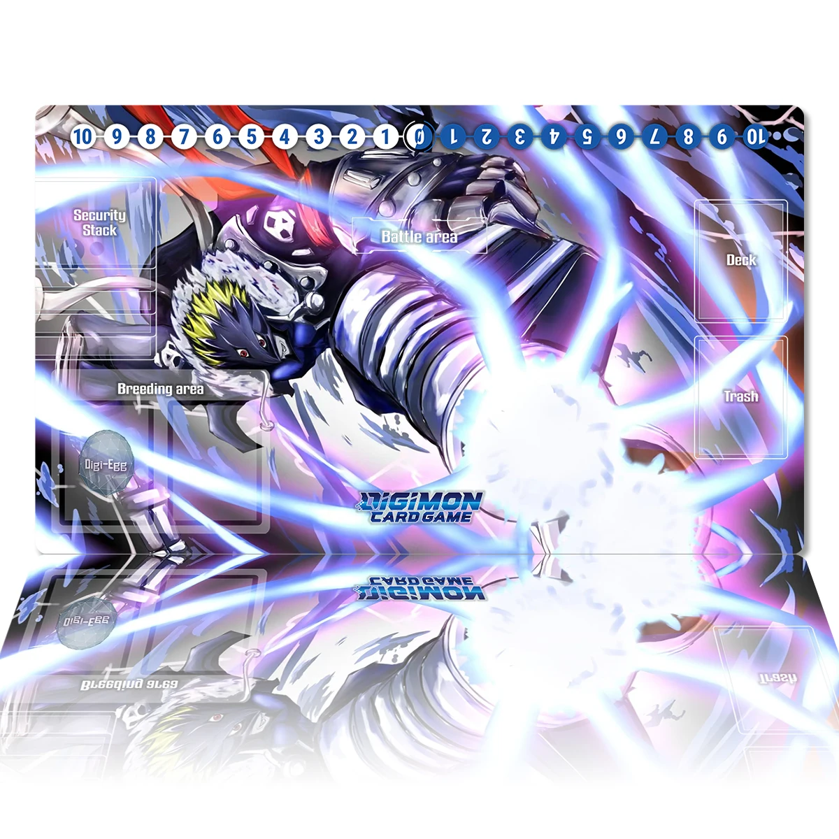 Digimon Playmat Beelzemon DTCG CCG Board Game Duel Card Game Mat Anime Mouse Pad Custom Desk Mat Gaming Accessories Zones & Bag