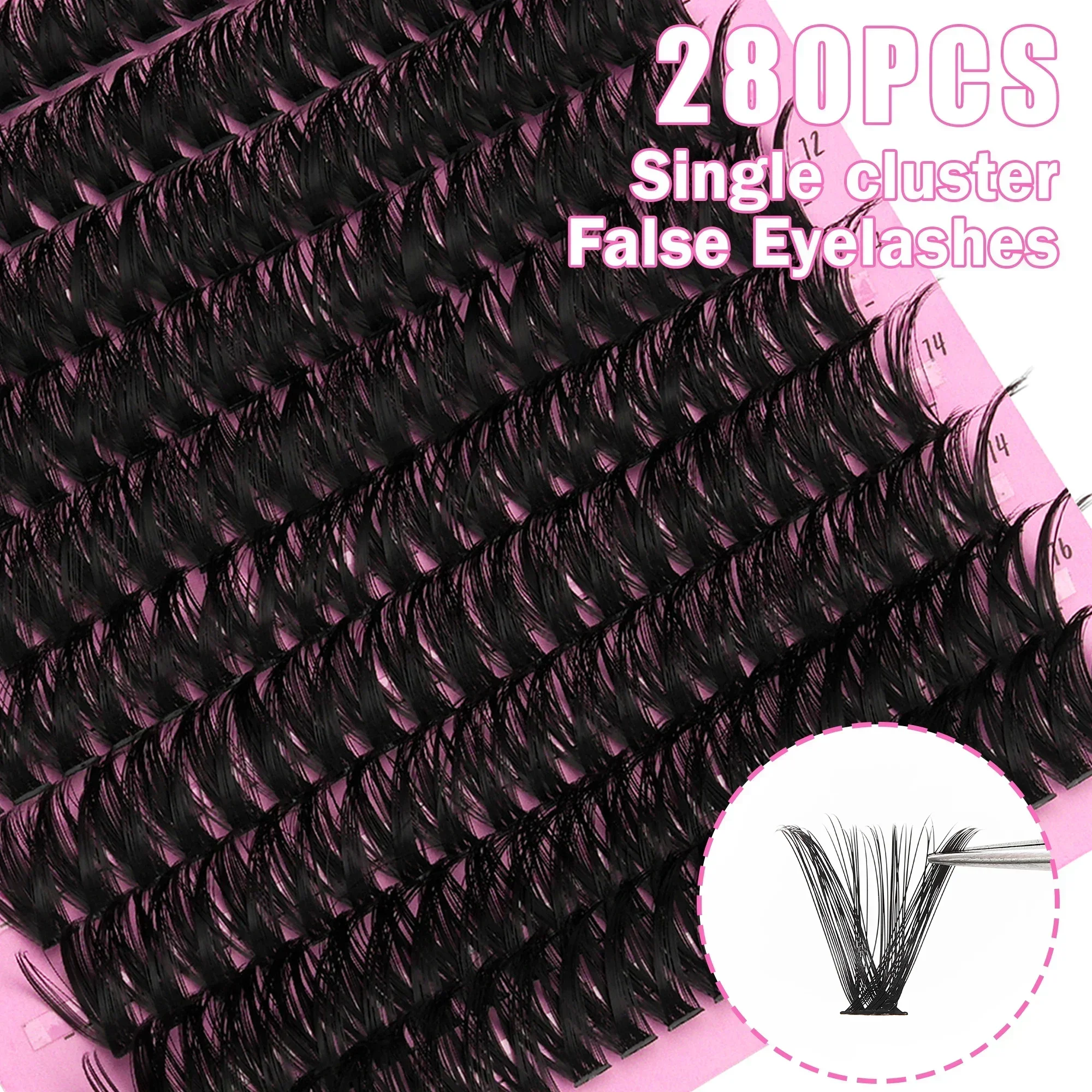 14 file di ciglia finte russe, - Eyelash Extension Russian recensione e prezzo
