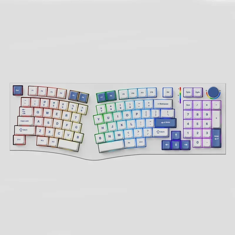 

New FEKER Alice98Pro 3Mode Mechanical Keyboard Wireless Ergonomics Alice Keyboards RGB Hot-Swap Custom Alice98 Pro Game Keyboard