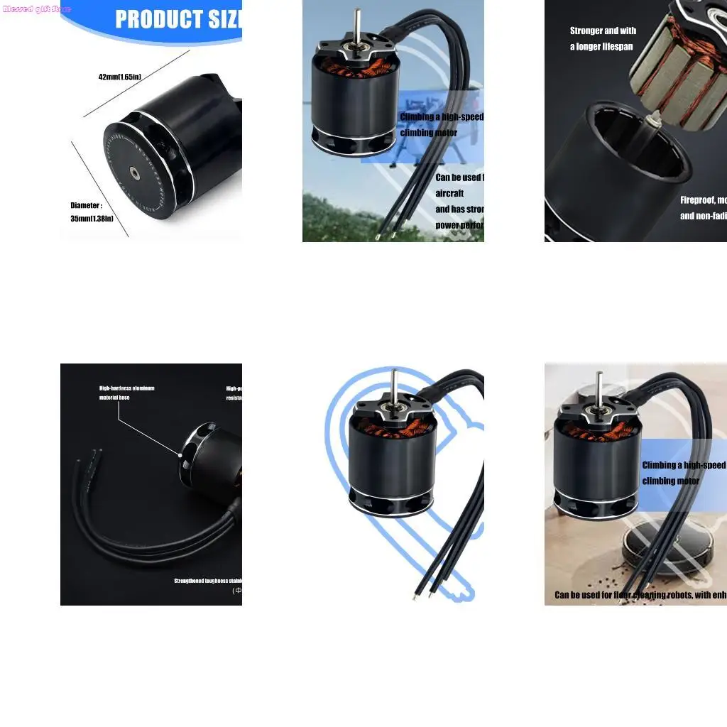 

D0JC Upgradable 1850KV Sensorless Motor Set For Improved Control of 11/10 Scale Remote Control Crawlers Vehicle Modified Kits