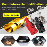 M/L/XL universal turbo whistle exhaust Aluminum simulator whistle vehicle sound muffler car exhaust sound booster accessories