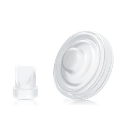 2pcs/set Silicone Flange Inserts Silicone Valves with Diaphragm set Essential for Breast Pump Maintenance Simple Install