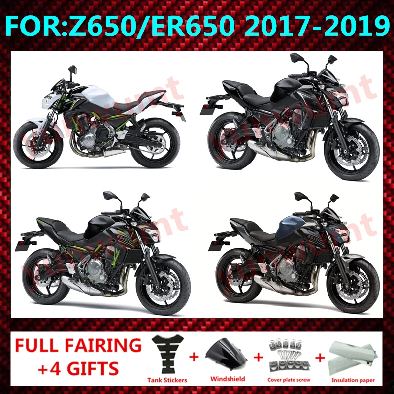 Motorcycle Fairings Injection Mold ABS Plastic Bodywork Kit Set for Kawasaki Z650 ZR650 ER650 Z 650 2017 2018 2019 fairing zxmtt