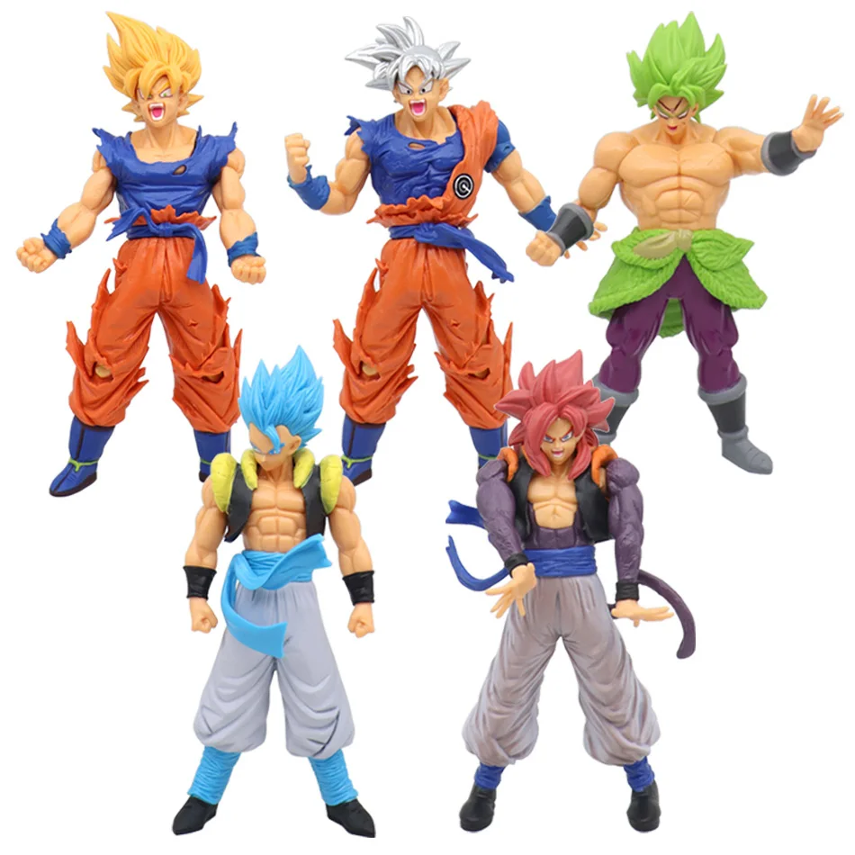 Dragon Ball Z Super Saiyan figurka Model Anime GK Rose Goku figurka DBZ figurki Gohan kolekcja statuy Vegeta zabawka Figma