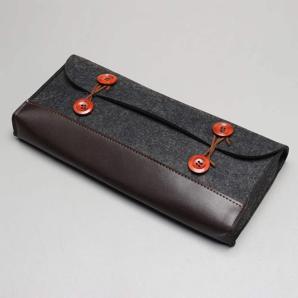 PU Felt Keyboard Carrying Case Bag Mechanical Keyboard Suitcase Portable Storage Cover Dust Bag