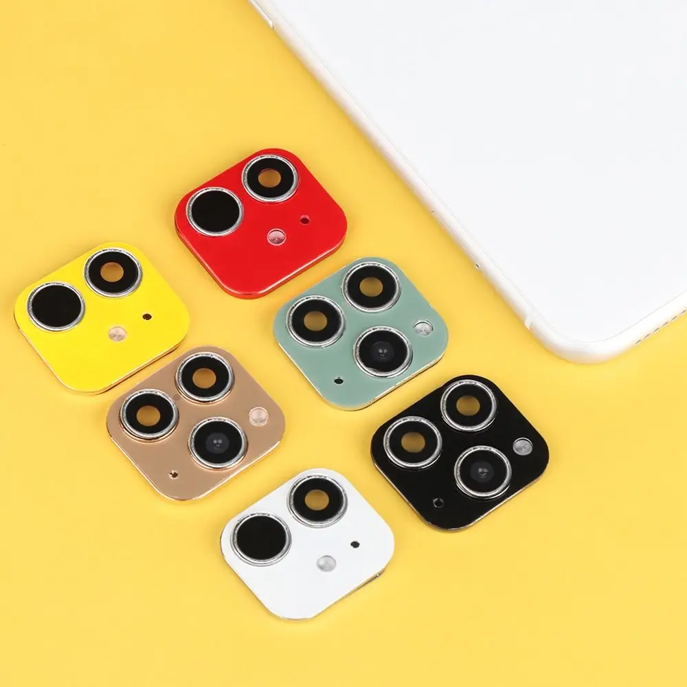 Mobile Glass Support flash Cover Case Fake Camera Lens Sticker for iPhone XR X to iPhone 11 Pro Max Seconds Change