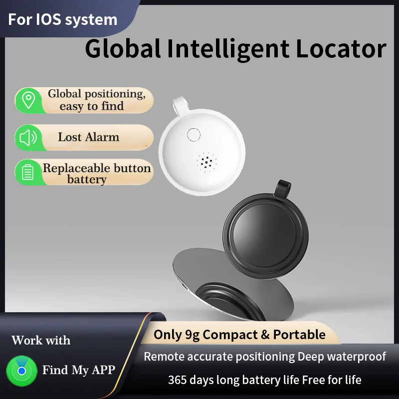 Global GPS Tag For Children/Elder Bluetooth AirTag Pet/Key/bike Tracker work with Apple IOS System Find My APP of Smart Tag