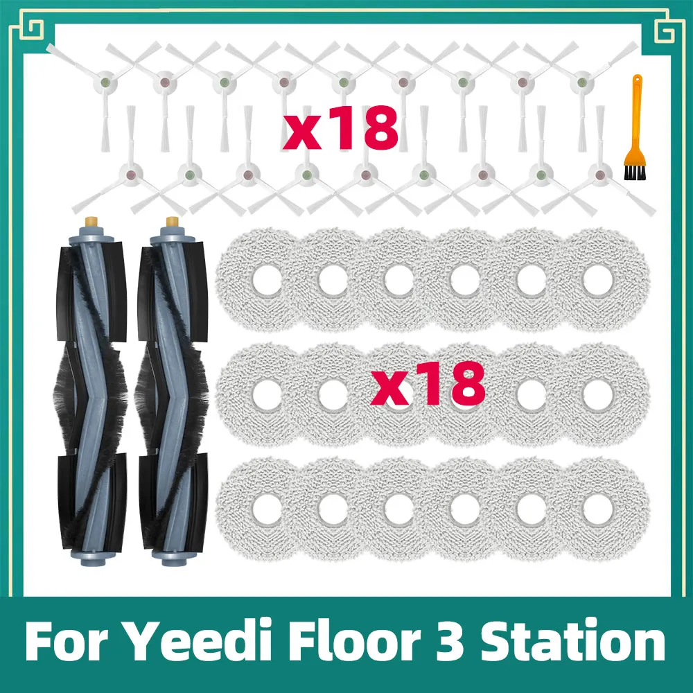 Compatible For Yeedi Floor 3 Station Robot Vacuum Cleaner Main Side Brush Mop Cloths Rags Accessories Replacement Spare Parts