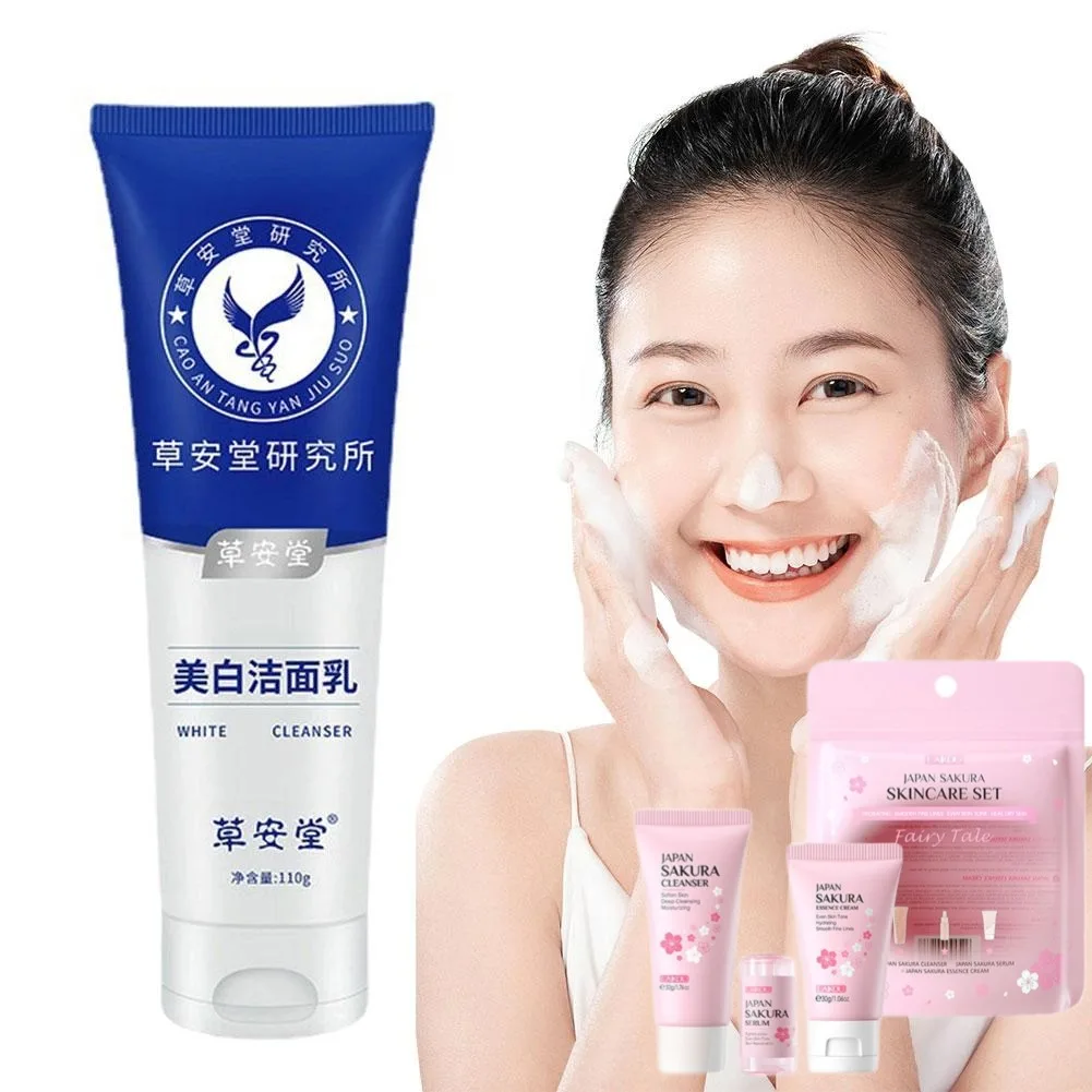

Whitening Cleanser Brightens Skin Tone Repairs Post Sun Repair Moisturizes Firms Facial Treatment Cleanser Face Washing