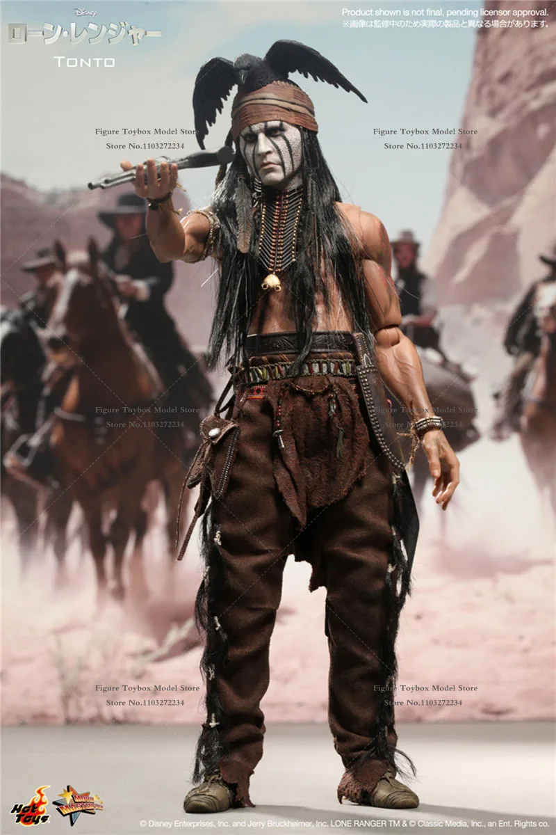 HOTTOYS HT 1/6 MMS217 Collectible Tonto Man Action Figure The Lone Ranger Movie Role Original Delicate 12