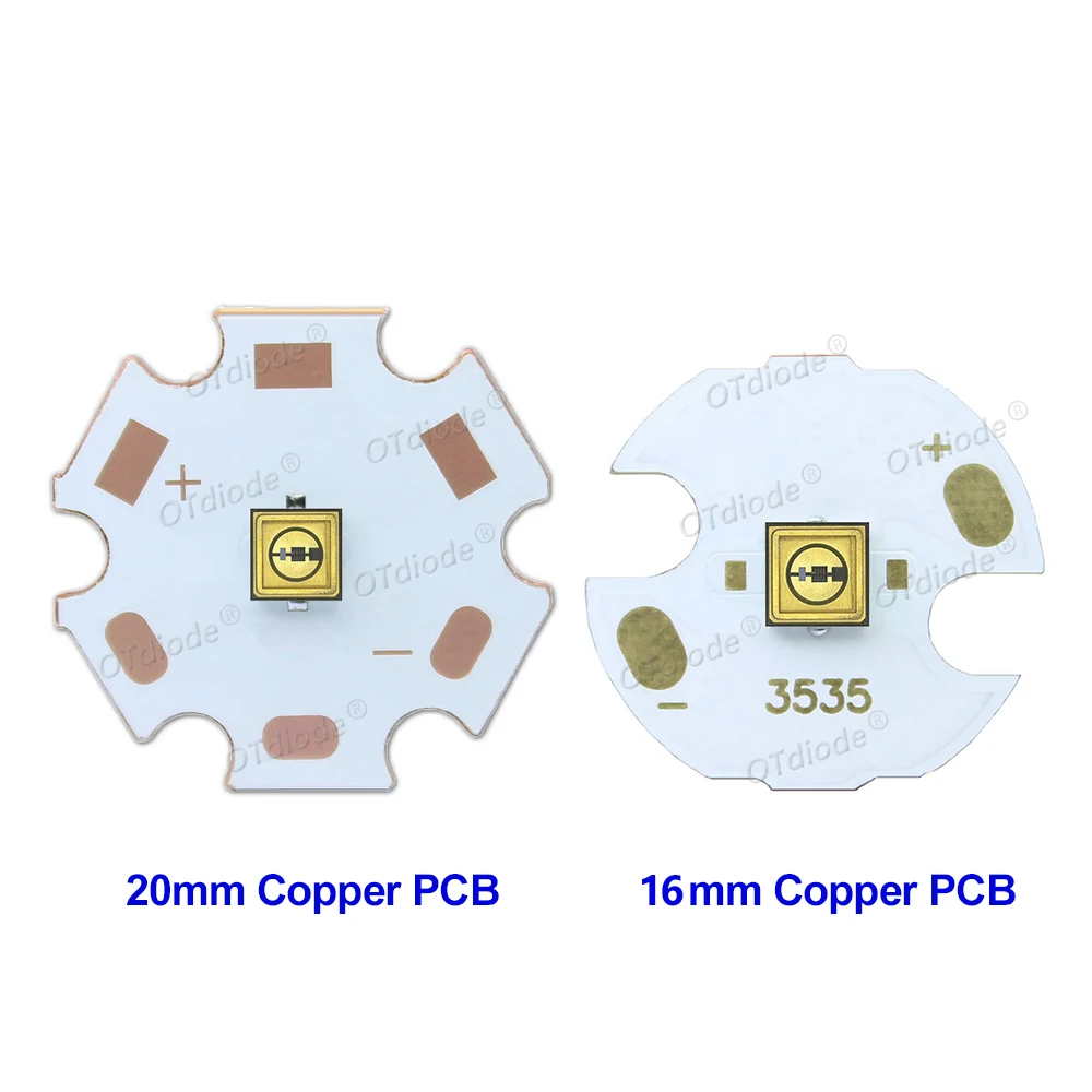 3535 254nm UVC LED Diyot SMD Yayan Çip 0.6W UV 250nm-260nm DC5-7V Yüzey Dezenfektan Sterilizasyonu için Ultra Violet Lamba