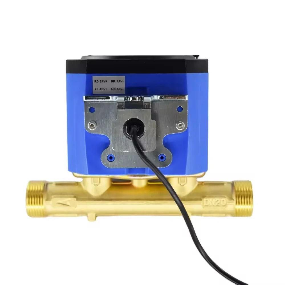 DN15 DN20 DN25 DN32 DN40 Ultrasonic Water Flow Meter การเชื่อมต่อแบบเกลียว IP68 แบตเตอรี่ลิเธียมในตัว RS485 MODBUS FlowMeter