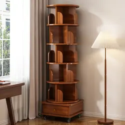 Rotating Kids Room Bookcase Side Table Books Storage Bcorner Bookshelf Estanteria Habitacion Modern Furniture For Livingroom