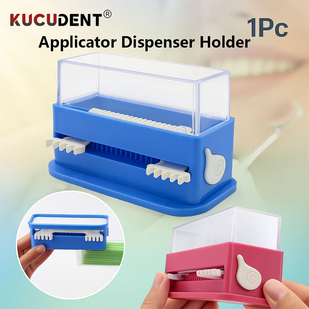 

1Pc Dental Micro Applicator Dispenser Box Disposable Brush Stick Storage Holder Cotton Tip Container Case Dentistry Organizer