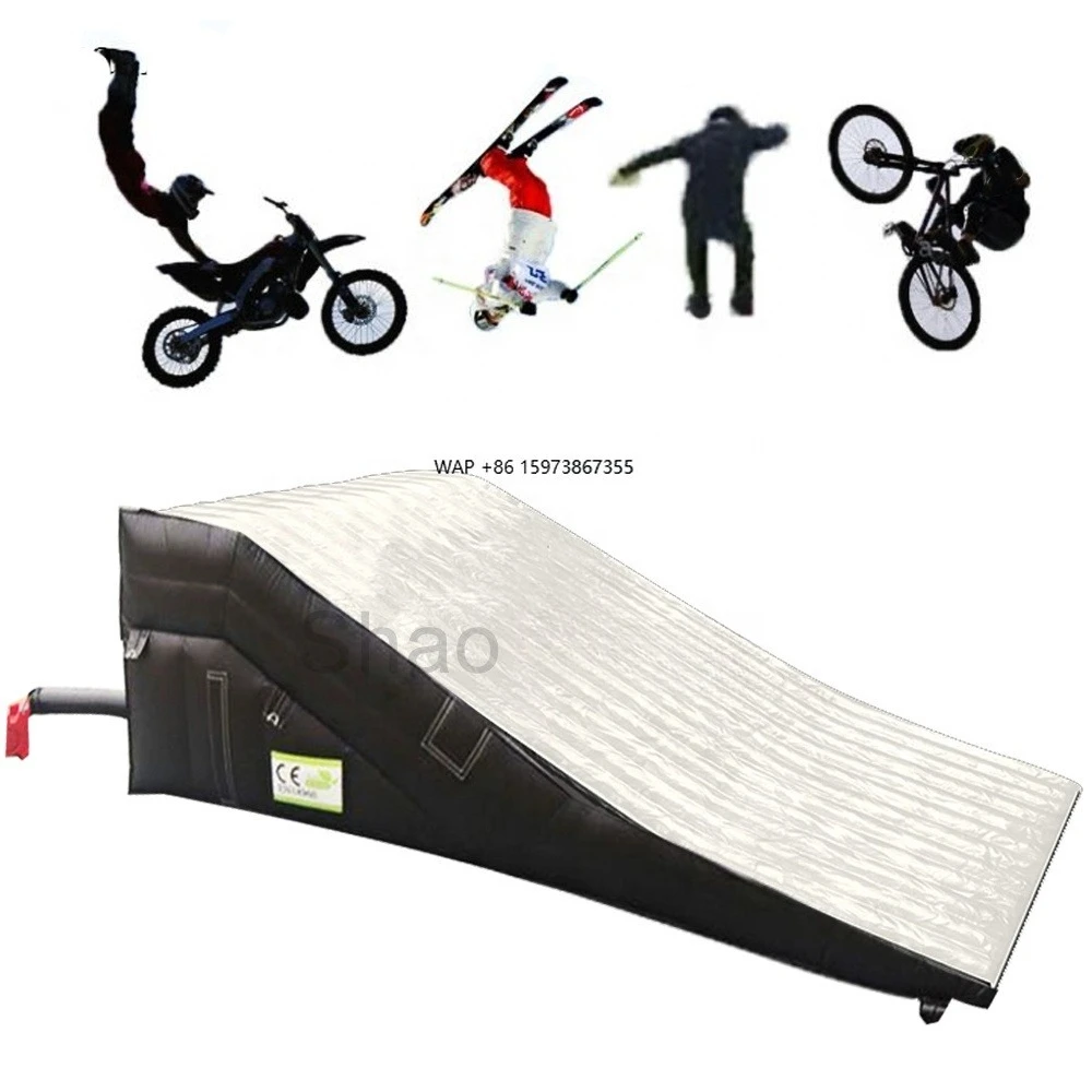 

Extreme Sports Inflatable Freestyle Skateboard BMX Airbag Landing Inflatable Ramp for BMX Bike