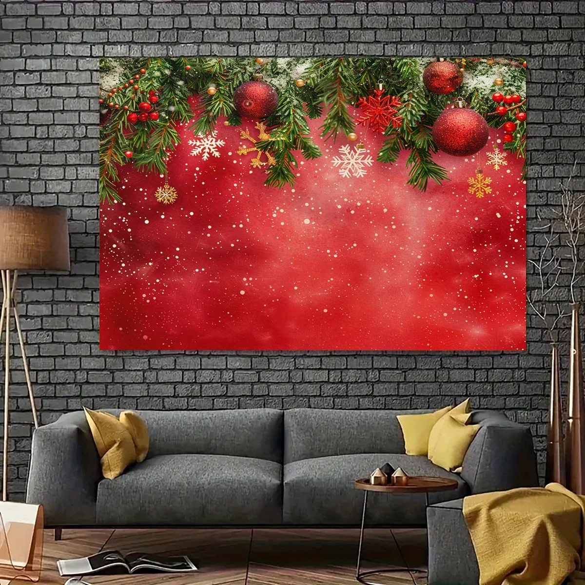 1 Christmas Winter Wonderland Background - Holiday Photography Background - Suitable for Room and Garden Decoration