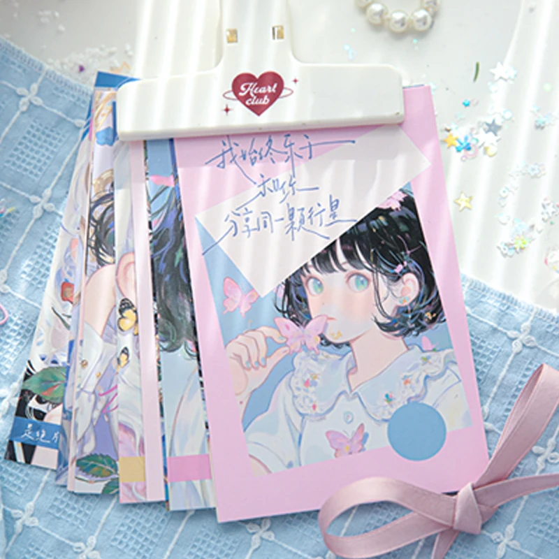 

30pcs time pieces series boxed postcards handbook collage DIY photo frame album cell phone case notebook calendar window wall
