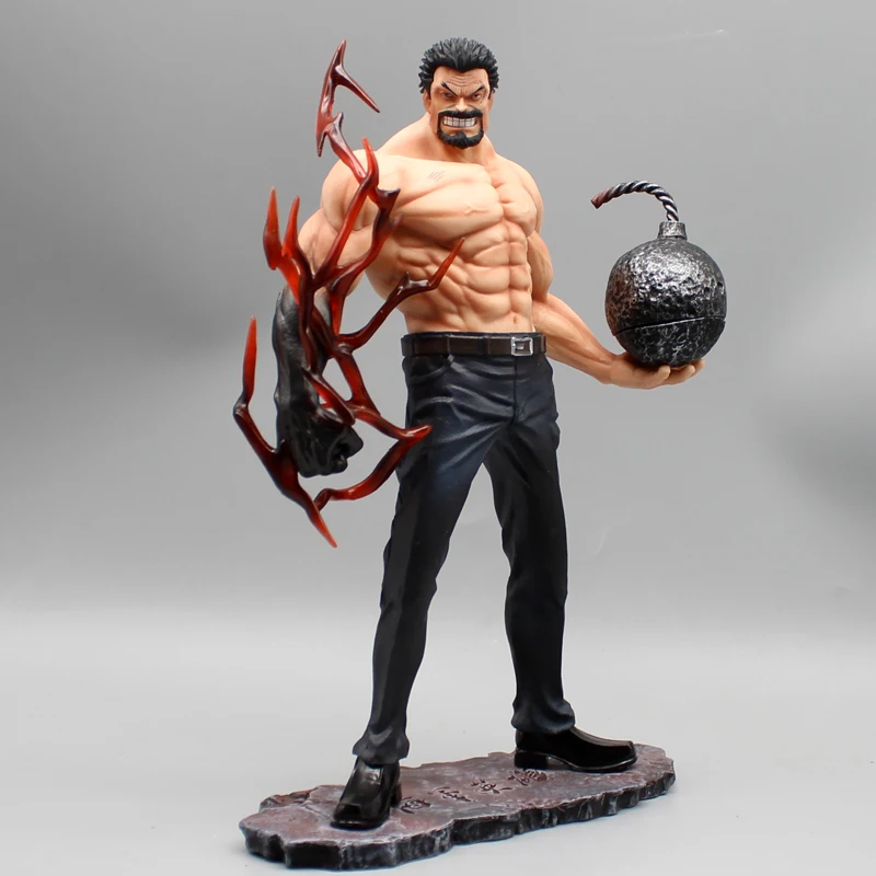 One Piece Figura Anime, Gk Monkey D Garp Boneca Estátua, Desktop Decoração Coleção Ornamento, Modelo PVC, Presente Brinquedos Periféricos, 26cm