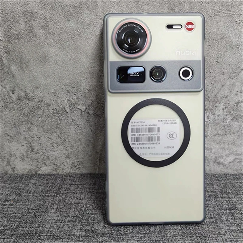 Capa para zte nubia z70s ultra z70 z60 z50 s pro 5g magnético fosco transparente silicone macio capa traseira do telefone proteção escudo