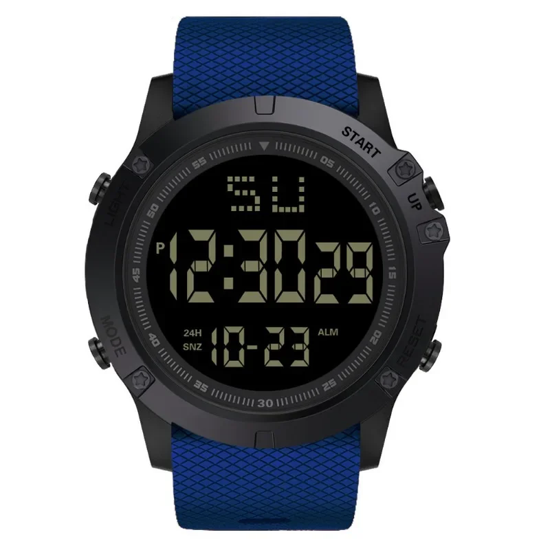 Men Sport Watch Multifunction Cadet Combat Watches Waterproof Luminous LED Digital Kids Big Dial Student Electronic Watch