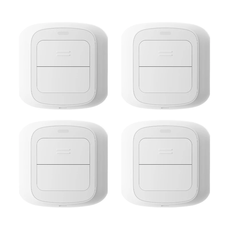 ORYZIC Nieuwe Tuya WiFi 2-voudige drukknopcontroller voor Tuya Smart-apparaten, batterijgevoede automatische schakelaar, werkt met Alexa
