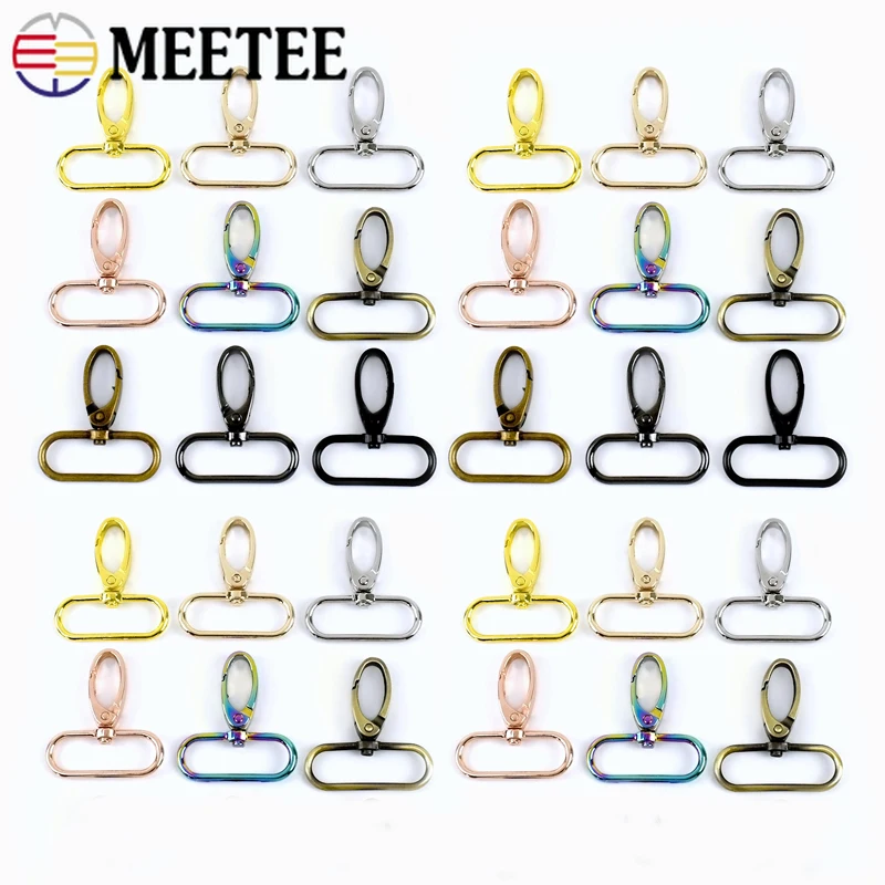 

10/20Pcs 13/38mm Metal Swivel Buckles for Bags Strap Keychain Buckle Dog Collar Clasps Handbag Wallet Hooks DIY Bag Accessories