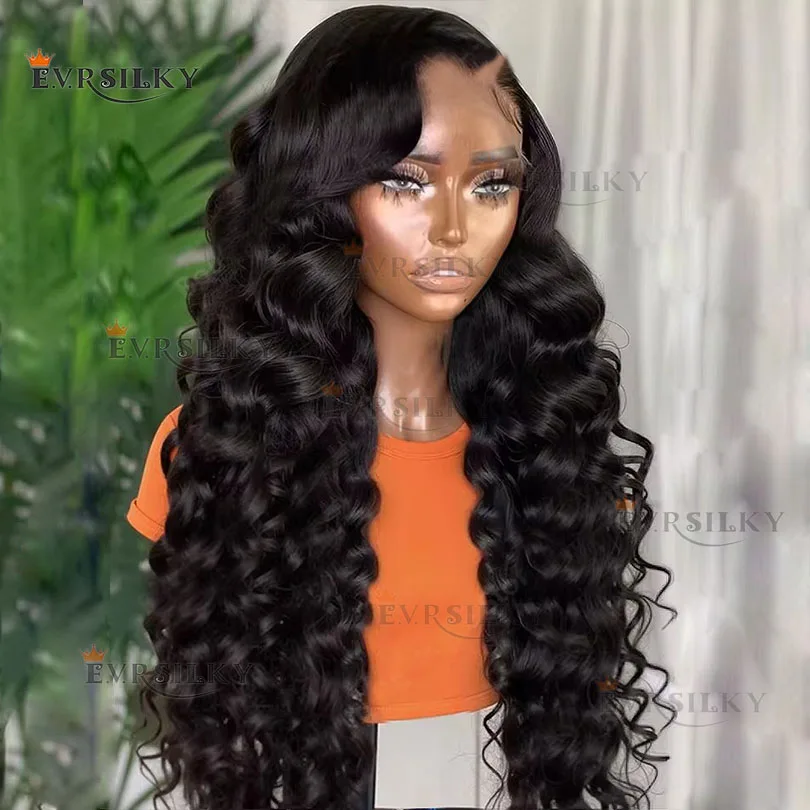 

Свободная волна 100% человеческие волосы Remy V-образные парики для чернокожих женщин Бесклеевые черные глубокие вьющиеся волнистые парики размера U 1x4 Регулируемый ремешок