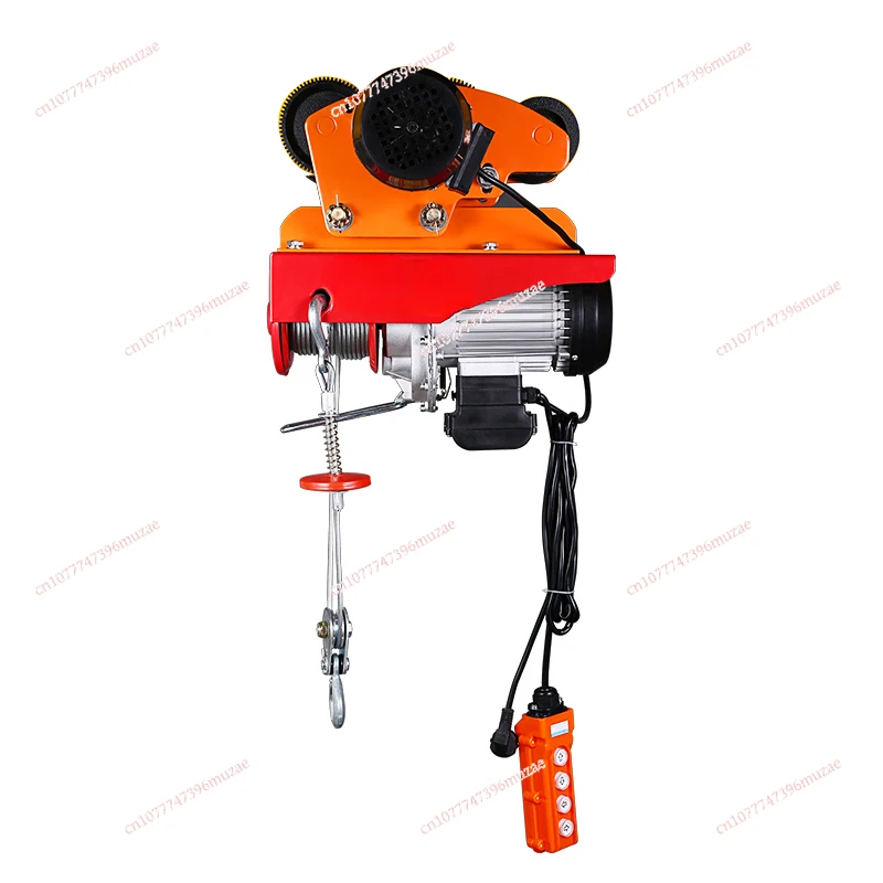 

Miniature Electric Hoist 220V One-piece Small Crane with Sports Car Running Household Wire Rope Lift Hoist
