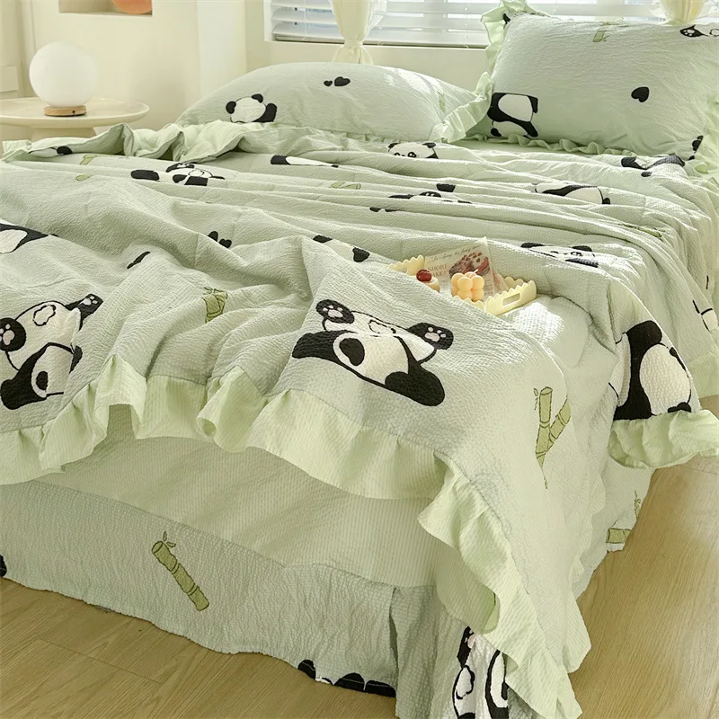 Summer Thin Quilt Adults Kids Lightweight Skin-friendly Cooling Comforter Throw Blankets Queen King Size Bedspread Double Bed