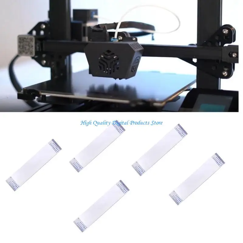 u2je 10pcs كابل مسطح مرن 0.035x0.65 FPC كابل الشريط المرن ل LCD