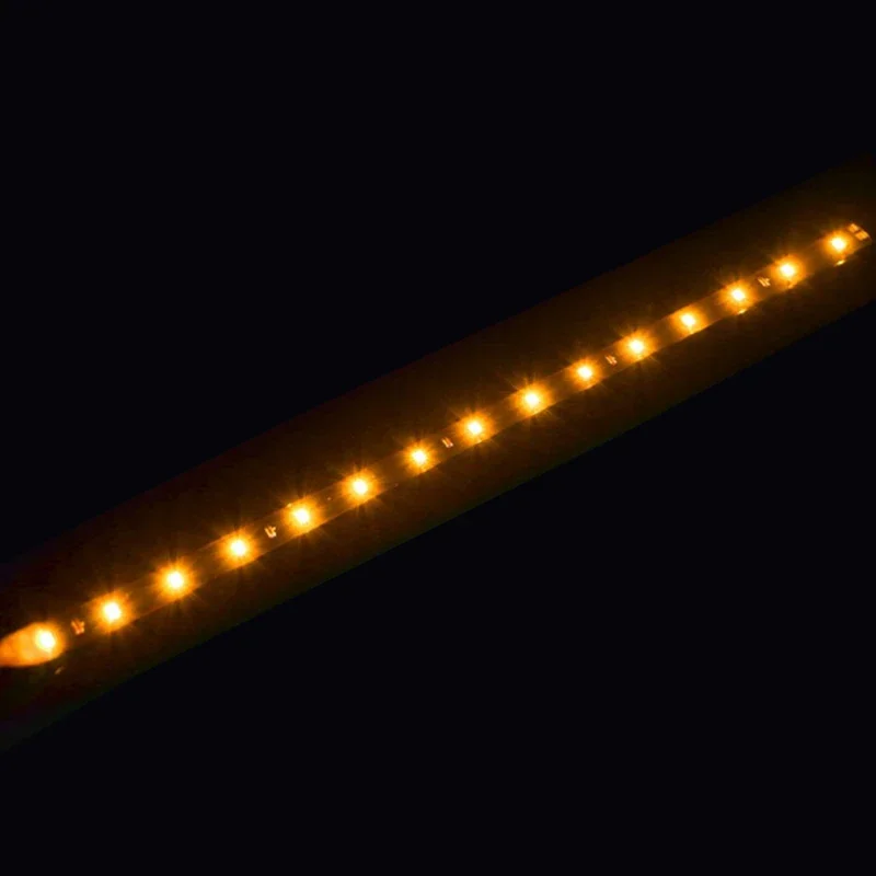 Tira de luces LED decorativa ambiental para coche, luces de ambiente flexibles con estilo DRL, 12V, 15 SMD, 30CM, blanco, rojo, amarillo, azul, 1