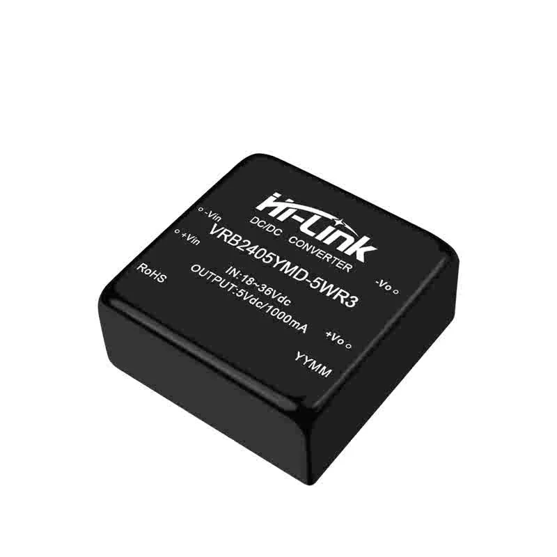 Hi-link 2pcs 5w 24v〜5v DC-DC家電高効率切り替え分離電源モジュールVRB2405YMD-5WR3