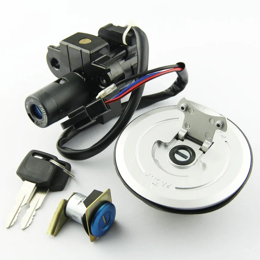 دراجة نارية غطاء الوقود مفتاح إشعال قفل المقعد مع مفتاح عدة لهوندا CB250 الدبور FMX650 FMX 650 2005-2006 اكسسوارات #4