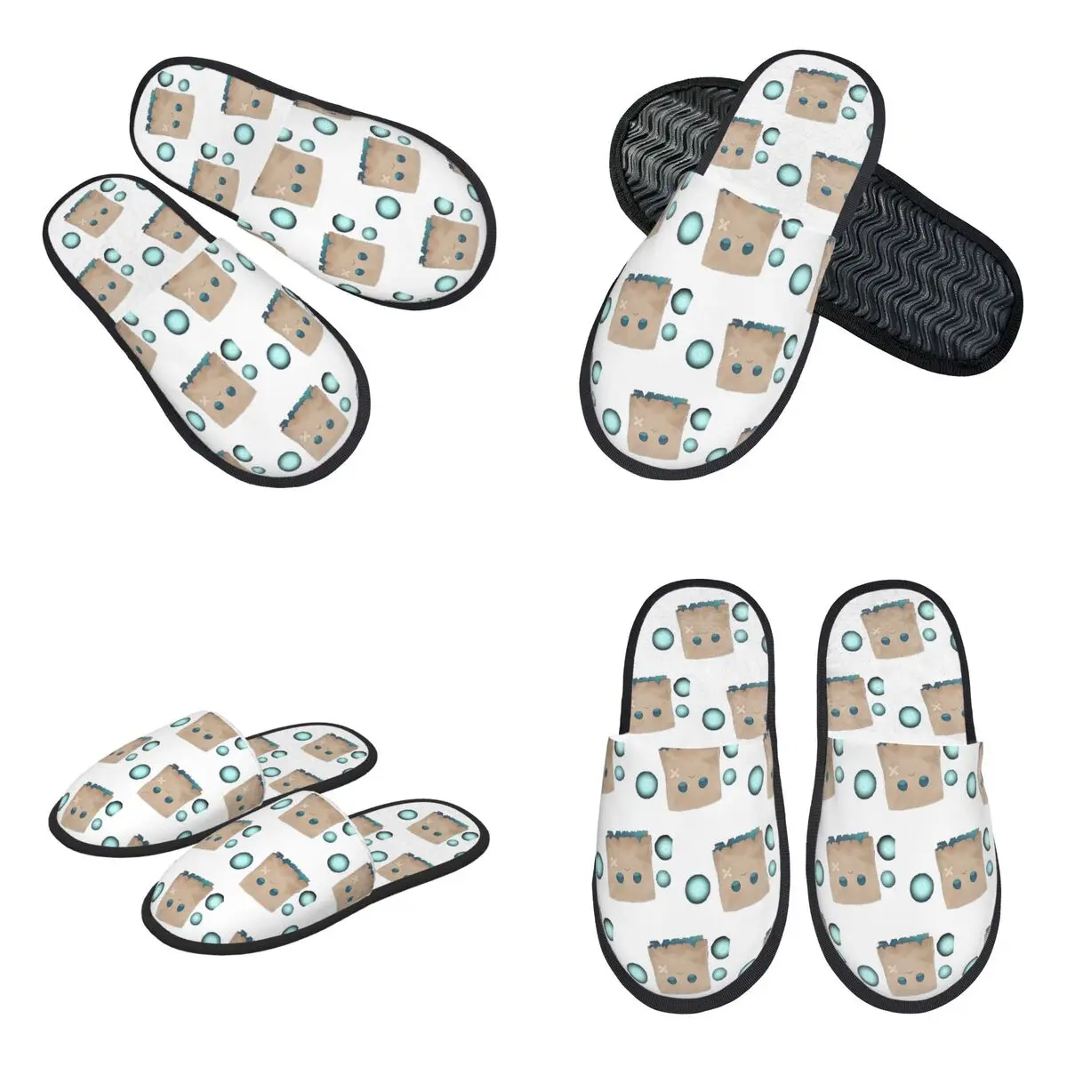 Custom Nanashi Mumei - Nameless Friend Slippers Memory Foam Warm Soft Women House Slipper Indoor Cozy Shoes