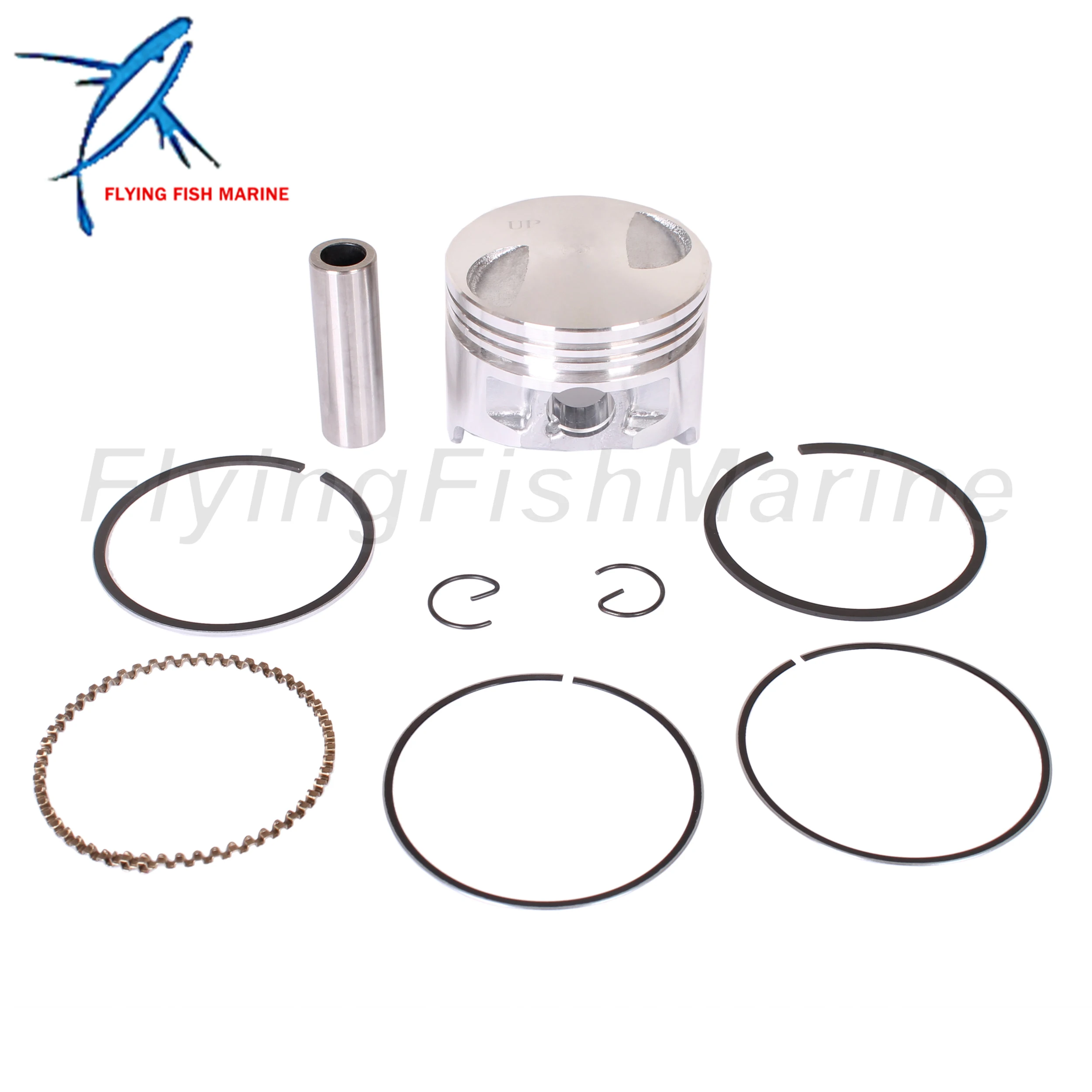 Outboard 3V1-00001-1 0 3V1000011M/0M STD Piston Set & 3FK-87123-0 Ring for Tohatsu Nissan 8HP 9.8HP /834963A02 for Mercury 9.9HP